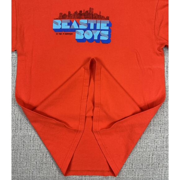 Vintage Beastie Boys 2004 Shirt Sz M Orange To The 5 Boroughs Graphic Band Y2K - Picture 5 of 12